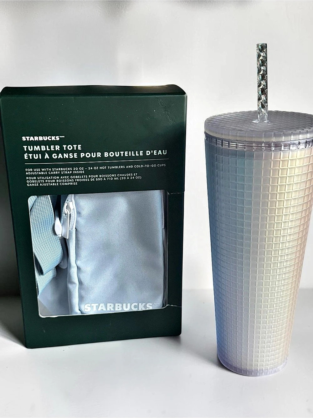 Starbucks Tumbler Tote Iridescent Tumbler Set
